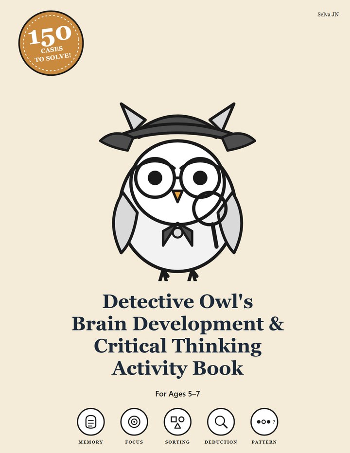 Detective Owl's Casebook cover, Original Edition, 150 Cases